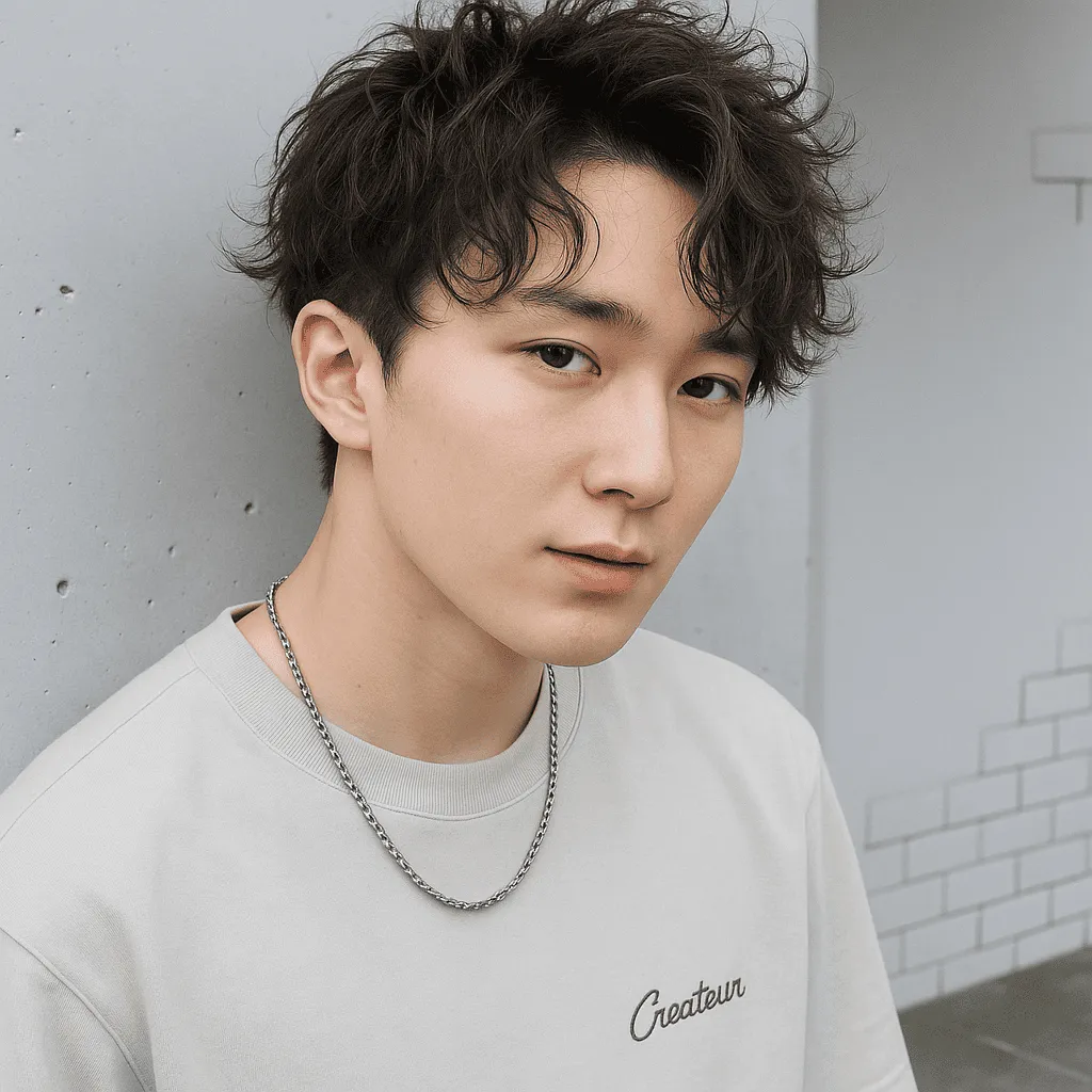 柔らかく色気のあるスタイルのスパイラルパーマ