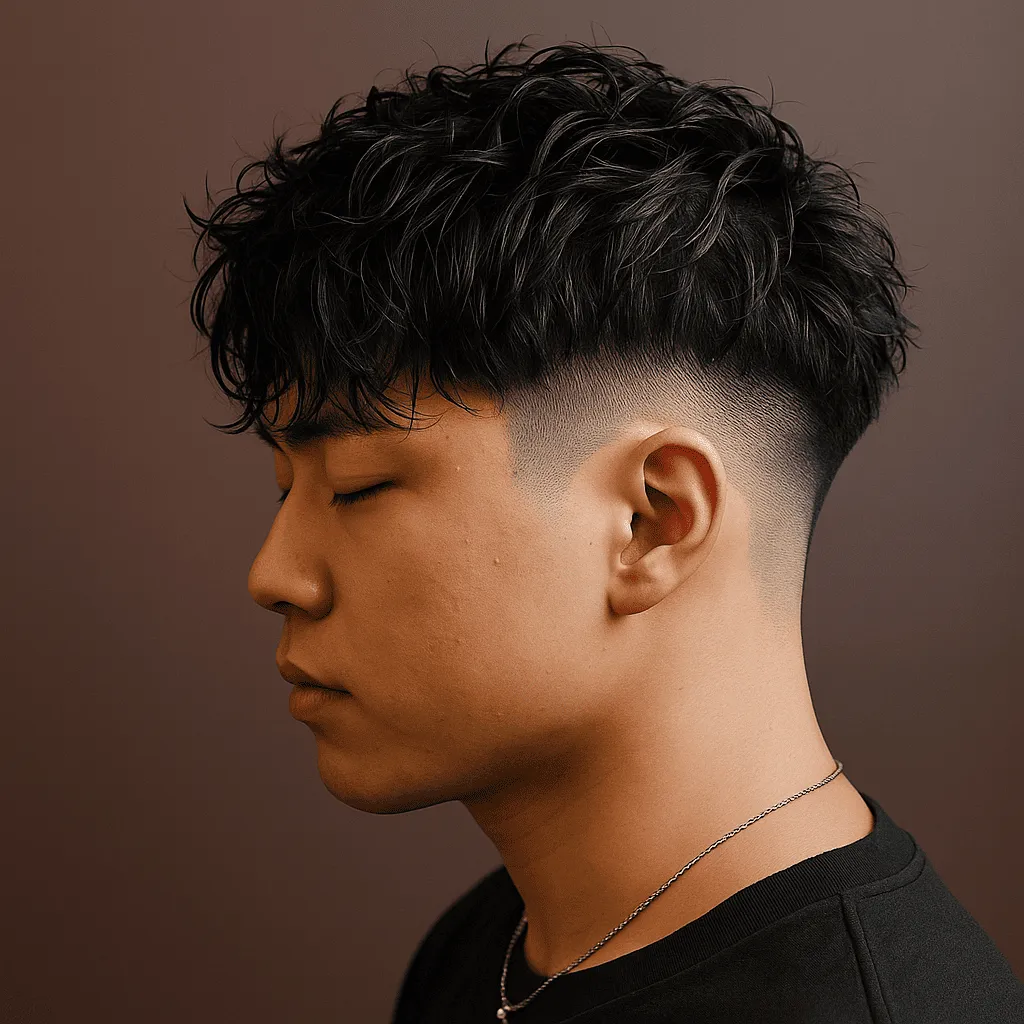 無骨で男らしい印象のツイストパーマ