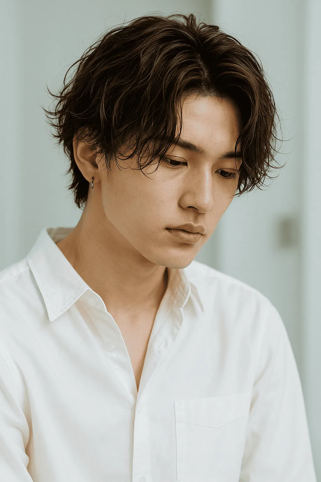 ミディアム×ツイストパーマ