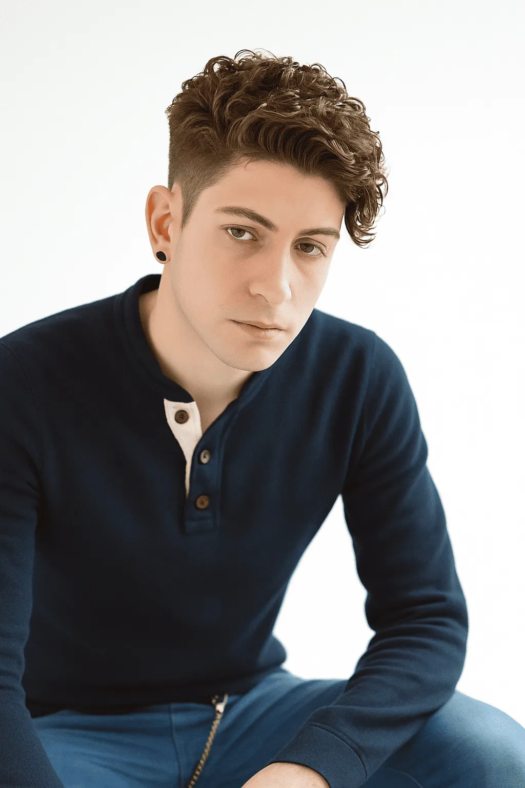 ツーブロック×アシメスパイラル