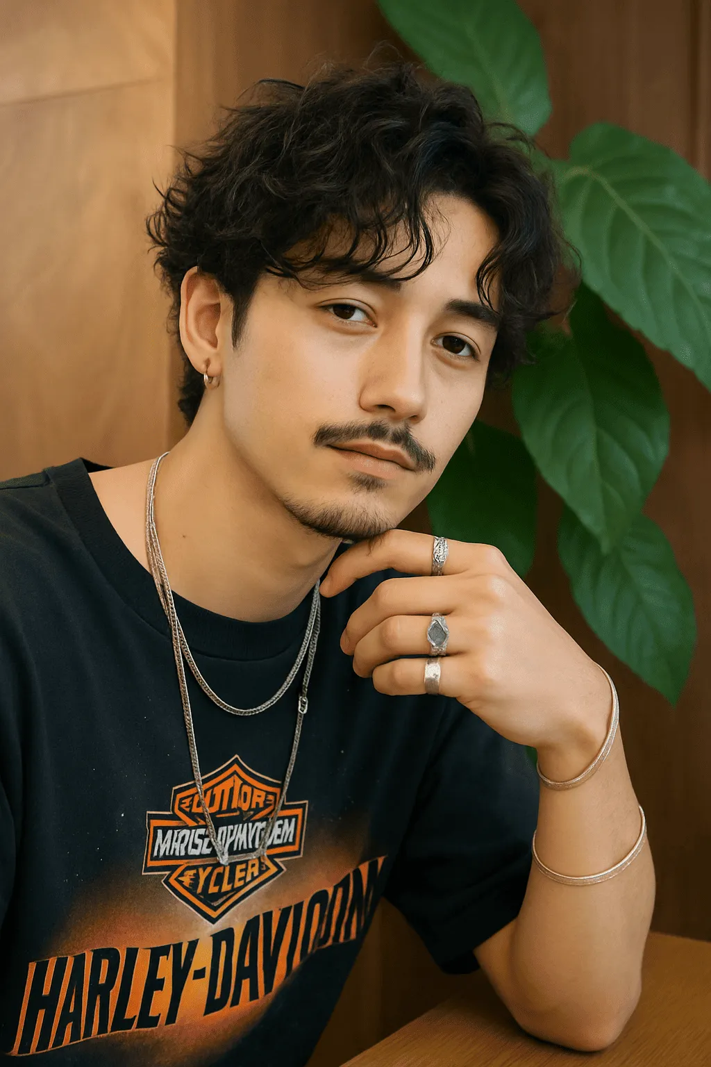 しっかりとしたカールで洗練された印象のロッドパーマ