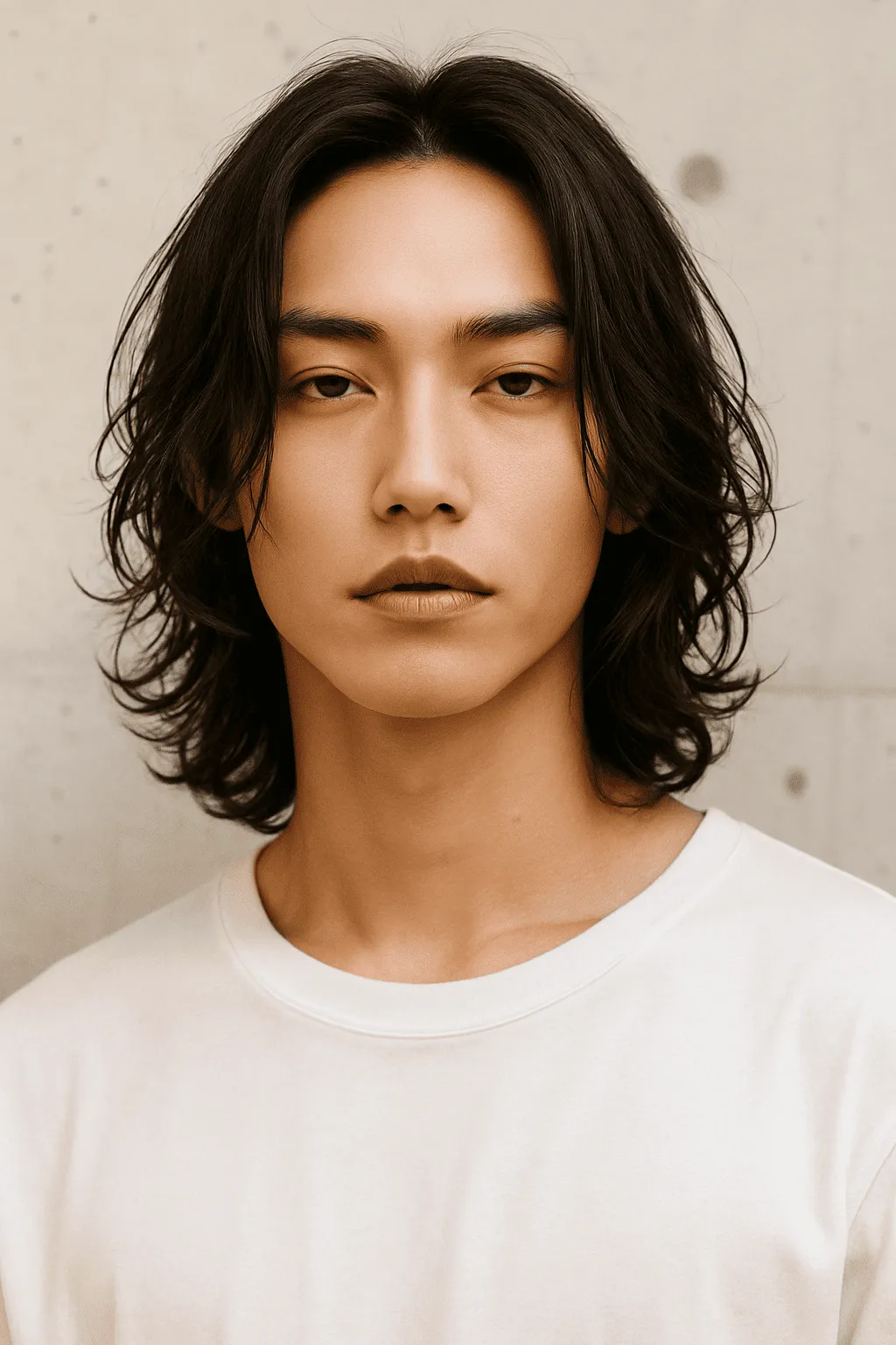 無造作スパイラルロング