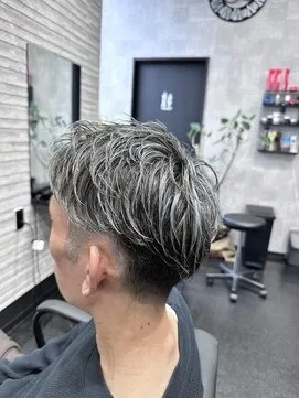 白髪ぼかしメッシュ